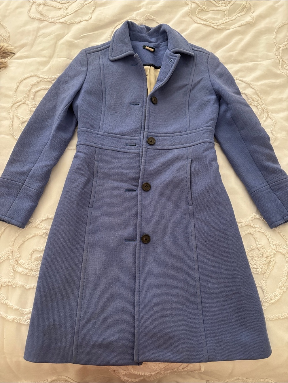 J.crew lady Coat in Periwinkle Blue